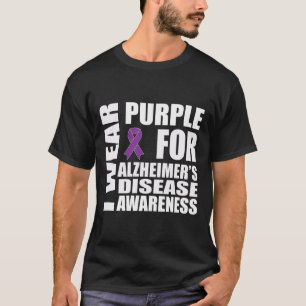 Disease Awareness Purple Ribbon Support Walk T-Shirt