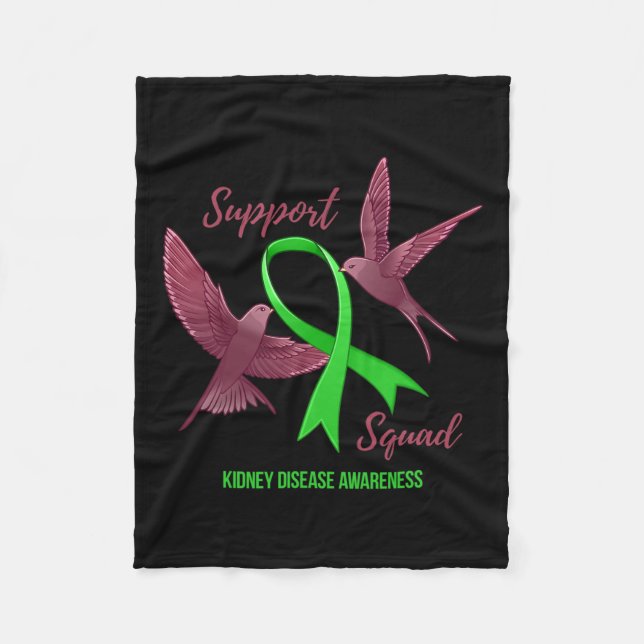 Disease Awareness Support Squad 1  Fleece Blanket (Front)