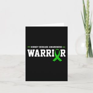 Disease Awareness Warrior Support Month Green Ribb Card