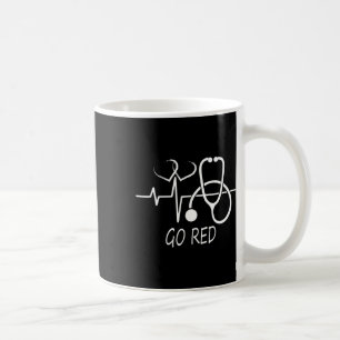 Disease Awareness We Wear Red In February Go Red H Coffee Mug