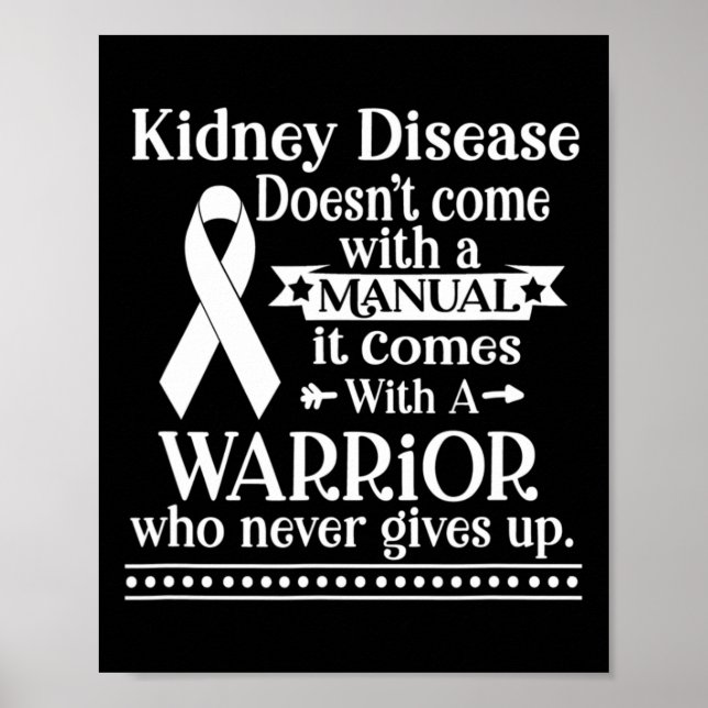 Disease Doesn't Come With A Manual Awareness  Poster (Front)