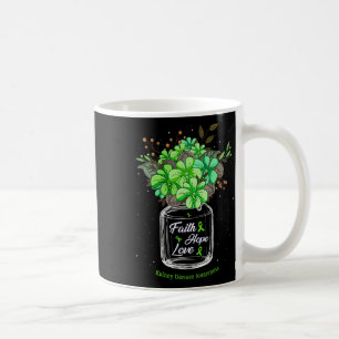 Disease Faith Love Hope Flower Jar Awareness Coffee Mug