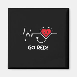 Disease February Wear Red Heart Disease Awareness Magnet