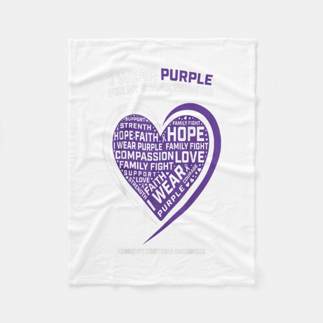 Disease Granddaughter Hodgkins Lymphoma Fleece Blanket (Front)