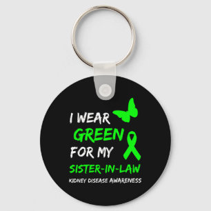 Disease I Wear Green For My Sister-in-law Ribbon 1 Key Ring