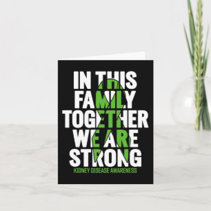 Disease Support - Family Kidney Disease Awareness Card