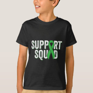 Disease Support Squad - Green Awareness Ribbon  T-Shirt