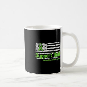Disease Support Unit Flag Kidney Disease Awareness Coffee Mug
