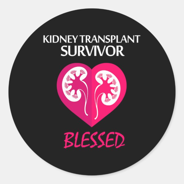 Disease Transplant Survivor  Classic Round Sticker (Front)