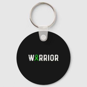 Disease Warrior Awareness Green Ribbon  Key Ring
