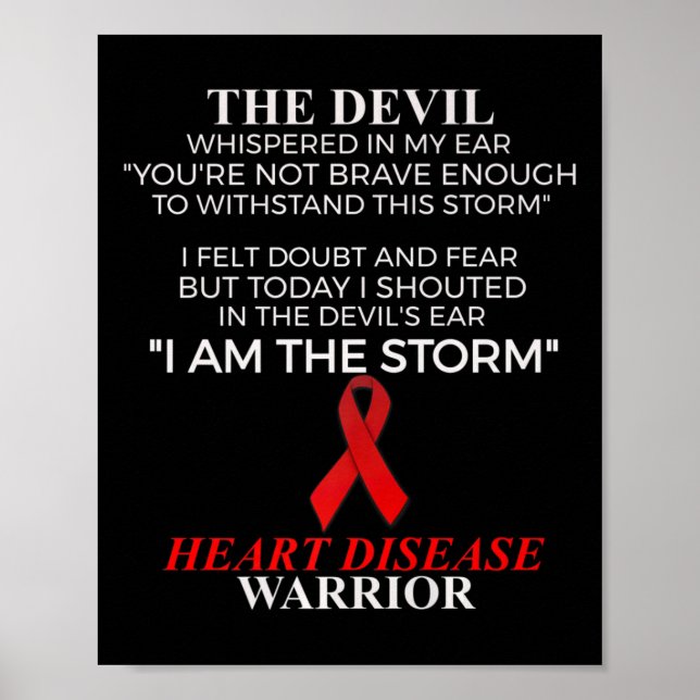 Disease Warrior Health  Poster (Front)