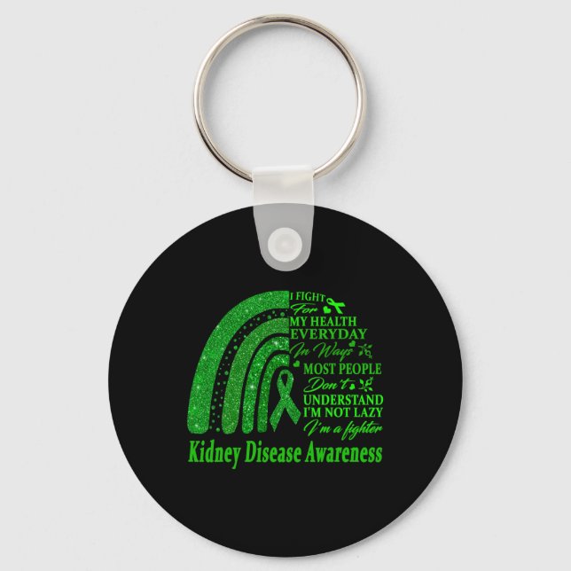 Disease Warrior I'm Fine 2  Key Ring (Front)