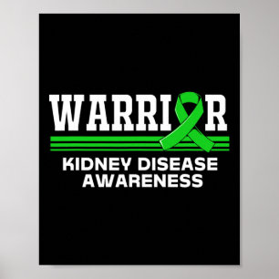 Disease Warrior Kidney Disease Awareness Kids Poster