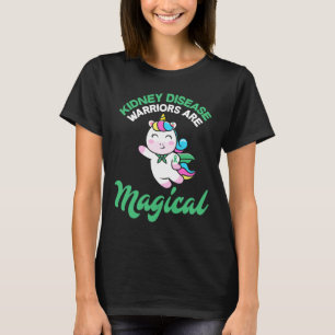Disease Warrior Magical Unicorn Kidney Awareness  T-Shirt
