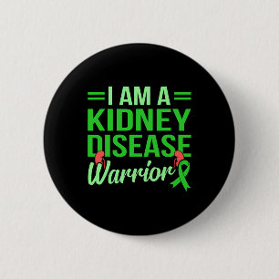 Disease Warrior Organ Donation Awareness Graphic 6 Cm Round Badge