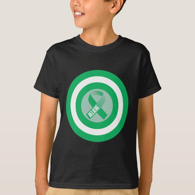 Disease Warrior Ribbon Awareness Gift Support  T-Shirt (Front)