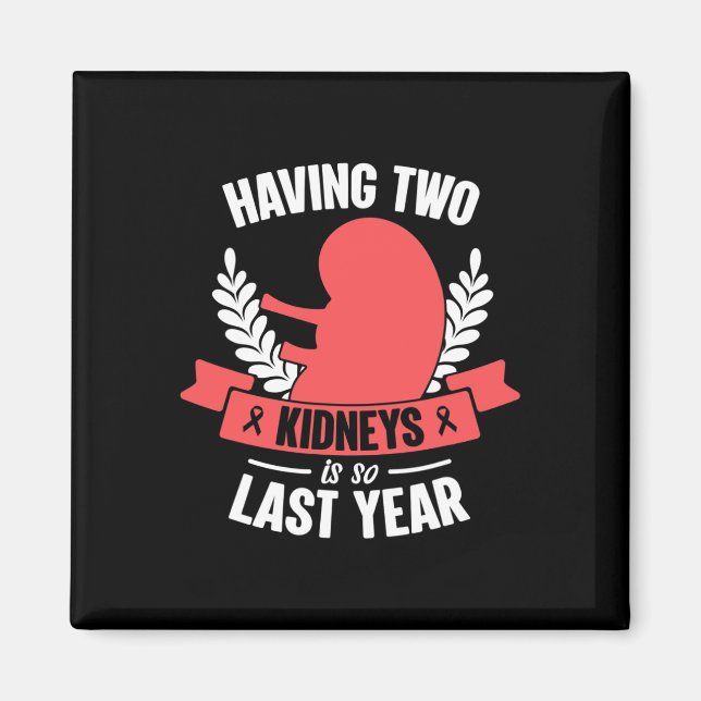 Disease Warrior Transplant Organ Donor Donate Surg Magnet (Front)