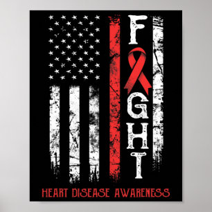 Disease Warrior Us Flag Poster