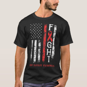 Disease Warrior Us Flag T-Shirt