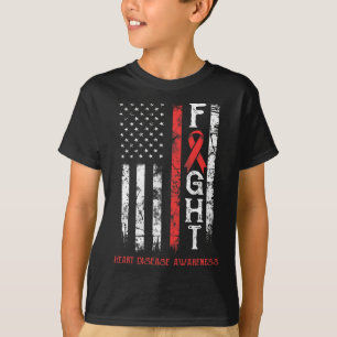 Disease Warrior Us Flag  T-Shirt