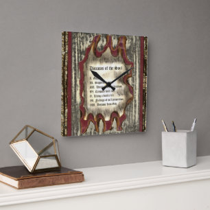 Diseases of The Soul Square Wall Clock
