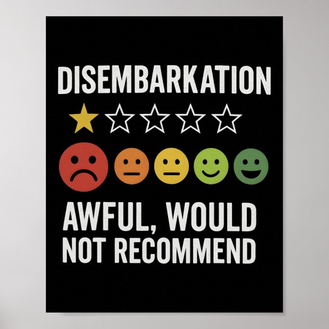 Disembarkation - Awful Would Not Recommend 1  Poster (Front)