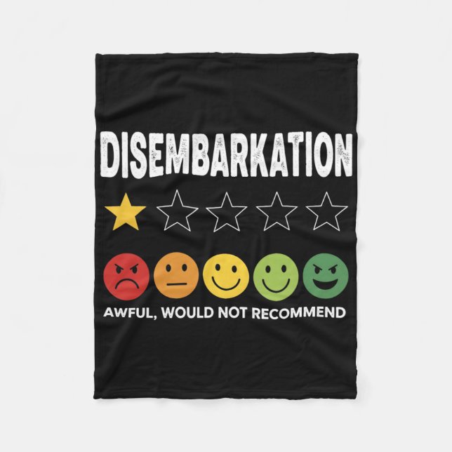 Disembarkation - Awful Would Not Recommend 2  Fleece Blanket (Front)