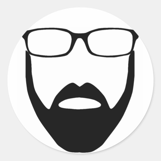 Disembodied Beard Small Sticker (Front)