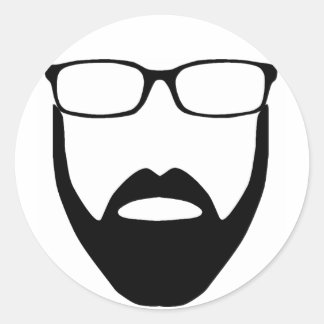 Disembodied Beard Sticker