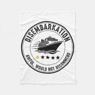 Disemrkation - Awful Would Not Recommend 3 Fleece Blanket