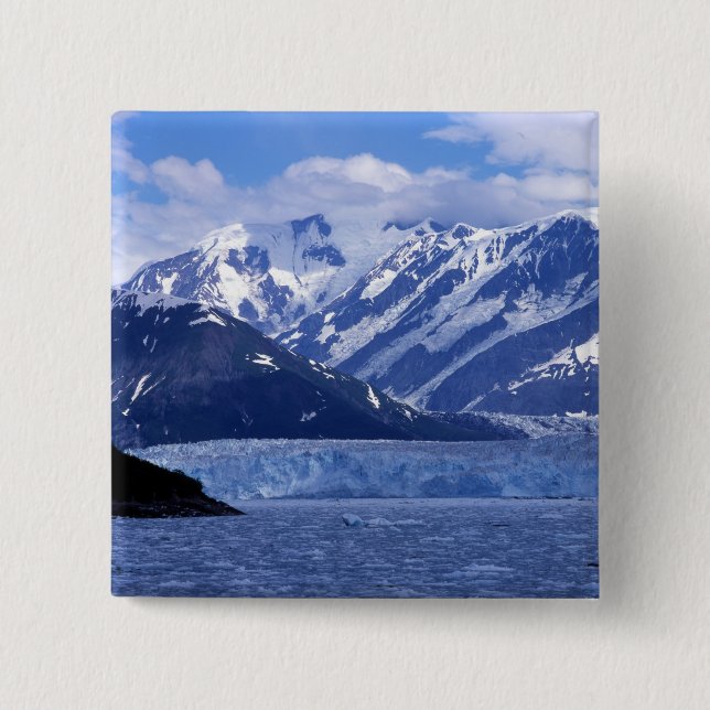 Disenchantment Bay and Hubbard Glacier, 15 Cm Square Badge (Front)