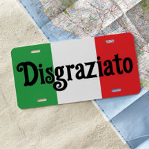Disgraziato Funny Italian Flag