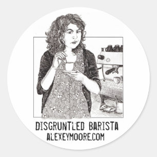 Disgruntled Barista sticker