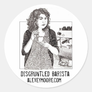 Disgruntled Barista sticker