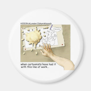 Disgruntled Cartoonist Funny Gifts & Collectibles Magnet
