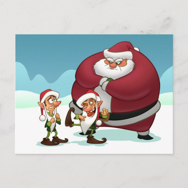 Disgruntled Elves Postcard (Front)