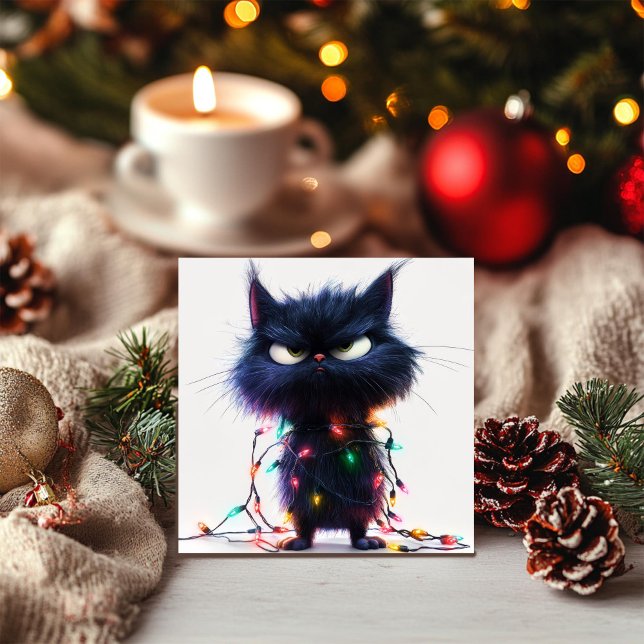 Disgruntled Holiday Kitty Holiday Card (Creator Uploaded)