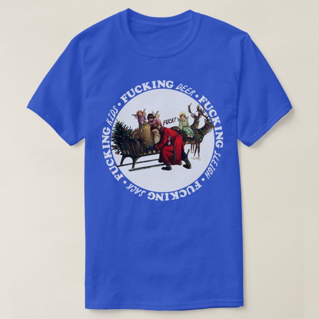 Disgruntled Santa T-Shirt (Design Front)