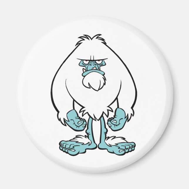 Disgruntled Yeti Magnet (Front)