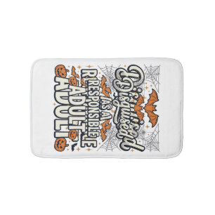 Disguised as a Responsible Adult Halloween Vector  Bath Mat