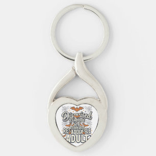 Disguised as a Responsible Adult Halloween Vector Key Ring