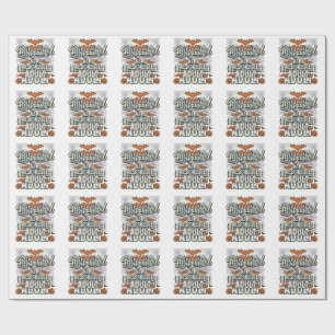 Disguised as a Responsible Adult Halloween Vector  Wrapping Paper