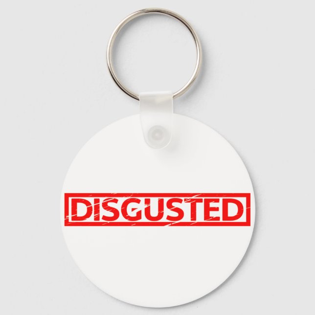 Disgusted Stamp Key Ring (Front)