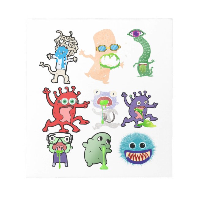 Disgusting Creatures Notepad (Front)