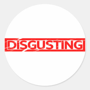 Disgusting Stamp Classic Round Sticker