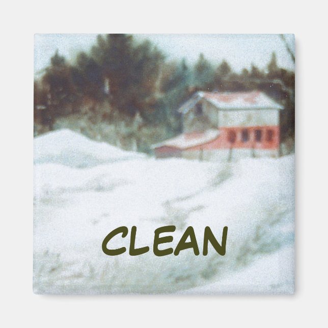 Dish Washer Status Magnet (Front)