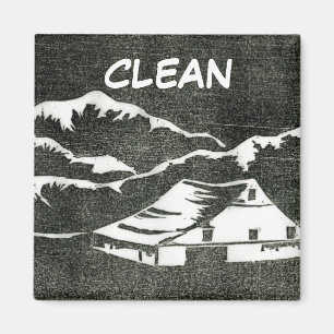 Dish Washer Status Magnet