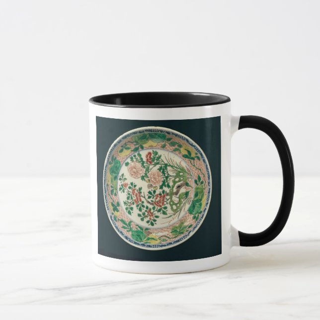 Dish with famille verte decoration mug (Right)