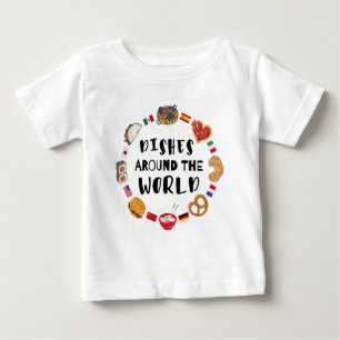 Dishes around the world baby T-Shirt