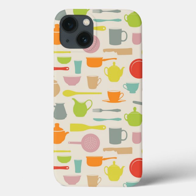 Dishes Pattern Case-Mate iPhone Case (Back)